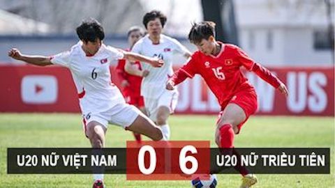 Kết quả U20 Việt Nam 0-6 U20 Triều Tiên: Việt Nam thua đậm dù chơi hơn người
